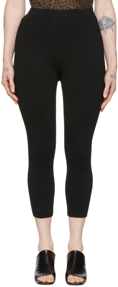 Nanushka Carole Viscose Blend Capri Trousers In Black