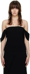 Nanushka Black Faya Tank Top In Black