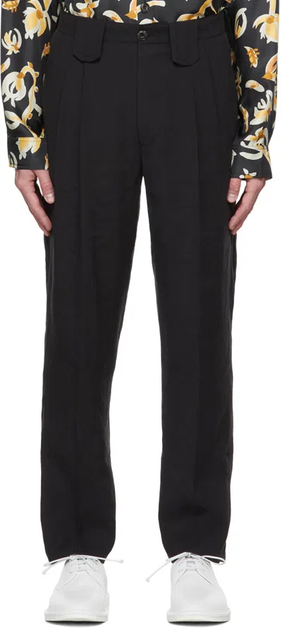 Nanushka Black Mats Trousers
