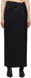 Nanushka Black Nago Maxi Skirt In Black