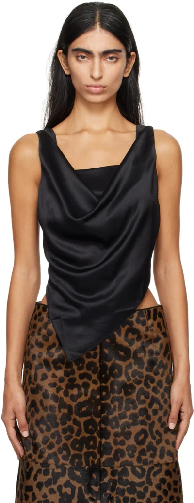 Nanushka Black Petra Tank Top
