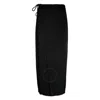 Nanushka Black Racha Satin Wrap Skirt In Black