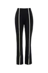 Nanushka Black Satin Pant In Blackecru