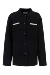 Nanushka Camicia In Misto Viscosa Stretch Nera  Donna In Black