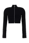 Nanushka Black Stretch Viscose Blend Izan Cardigan In Black