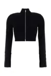 Nanushka Black Stretch Viscose Blend Izan Cardigan In Black