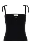 Nanushka Top Savera In Misto Viscosa Stretch Nera  Donna In Black