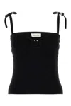 Nanushka Top Savera In Misto Viscosa Stretch Nera  Donna In Black