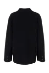 Nanushka Black Stretch Viscose Blend Shirt In Black