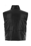 Nanushka Drawstring Hem Sleeveless Jacket In Black