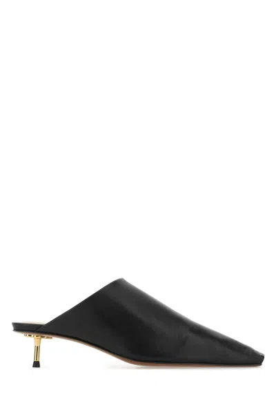 Nanushka Black Synthetic Leather Mules