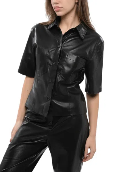Nanushka Black Tailored Solid Shirt