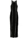 Nanushka Black Wanda Maxi Dress In Black