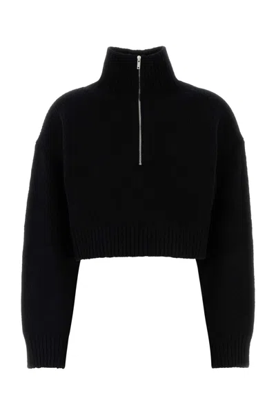 NANUSHKA BLACK WOOL BLEND SONORE SWEATER