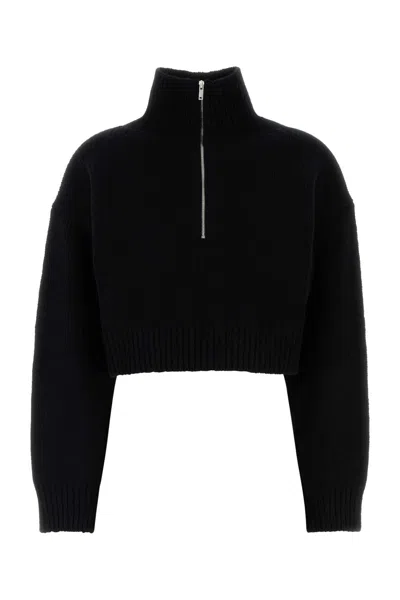 Nanushka Black Wool Blend Sonore Sweater