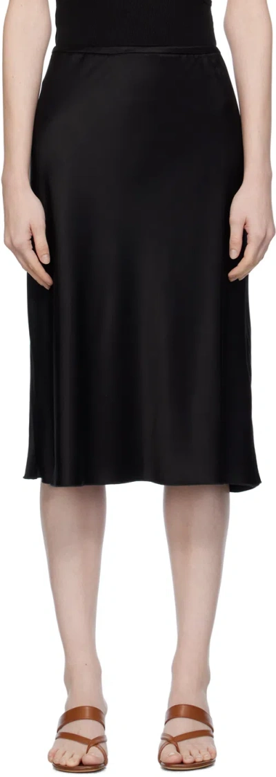 Nanushka Black Zarina Midi Skirt
