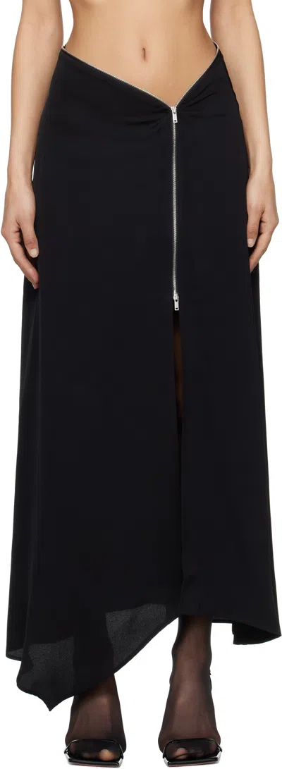 NANUSHKA BLACK ZELLA MAXI SKIRT