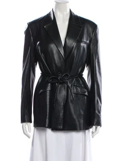 Pre-owned Nanushka Blazer In Black