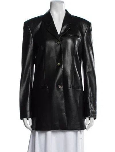 Pre-owned Nanushka Blazer In Black