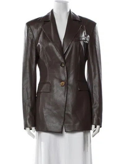 Pre-owned Nanushka Blazer In Brown
