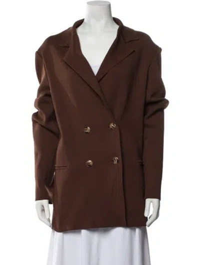Pre-owned Nanushka Blazer In Brown