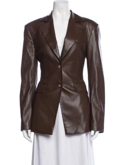 Pre-owned Nanushka Blazer In Brown