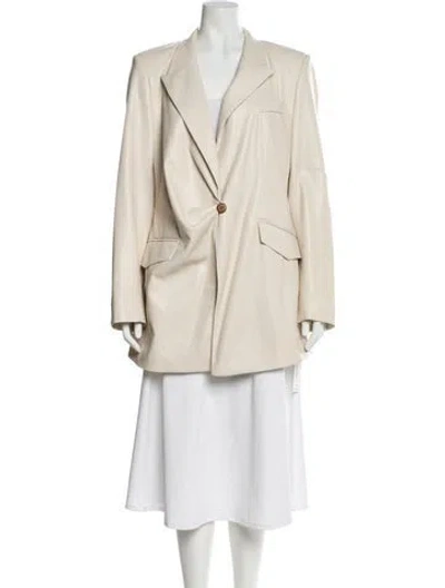 Pre-owned Nanushka Blazer In Neutral