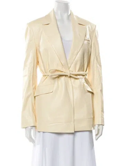 Pre-owned Nanushka Blazer In Neutral