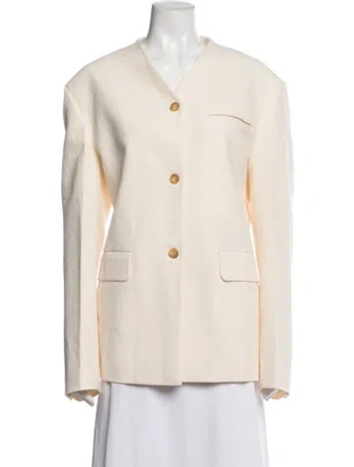 Pre-owned Nanushka Blazer In Neutrals