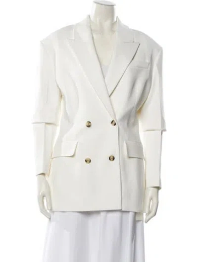 Pre-owned Nanushka Blazer In White