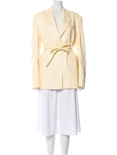 Pre-owned Nanushka Blazer In Yellow