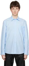 Nanushka Blue Kaleb Shirt In Sky Blue