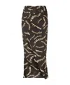 Nanushka Bodycon Midi Skirt In Black
