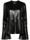 Nanushka Bolda Bluse Aus Kunstleder In Schwarz