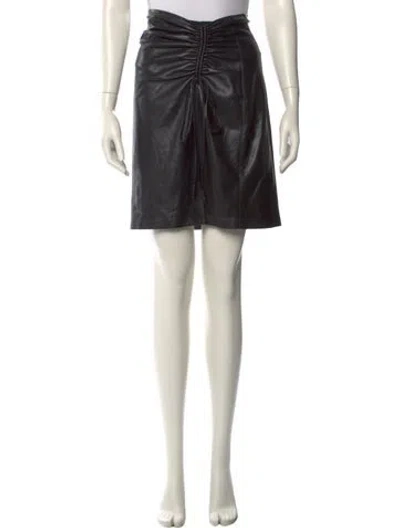 Pre-owned Nanushka Bow Accents Knee-length Skirt In Black
