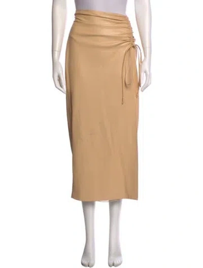 Pre-owned Nanushka Bow Accents Midi Length Skirt In Neutral