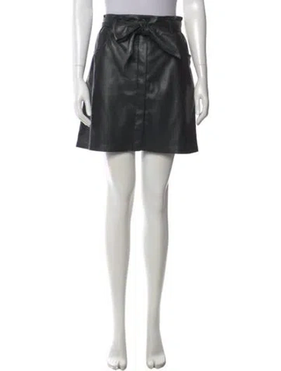Pre-owned Nanushka Bow Accents Mini Skirt In Black
