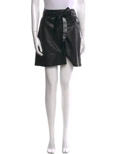 Pre-owned Nanushka Bow Accents Mini Skirt In Black