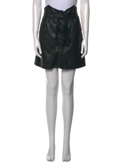 Pre-owned Nanushka Bow Accents Mini Skirt In Black
