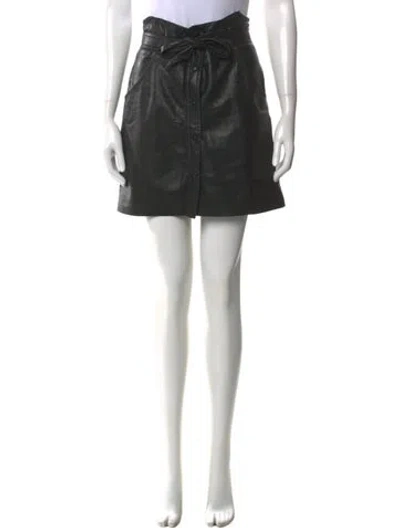 Pre-owned Nanushka Bow Accents Mini Skirt In Black