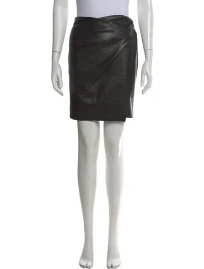 Pre-owned Nanushka Bow Accents Mini Skirt In Black