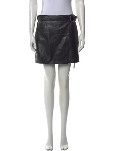 Pre-owned Nanushka Bow Accents Mini Skirt In Black