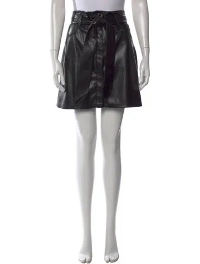 Pre-owned Nanushka Bow Accents Mini Skirt In Black