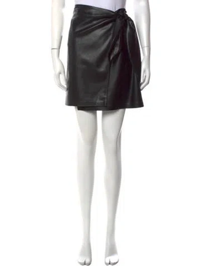Pre-owned Nanushka Bow Accents Mini Skirt In Black
