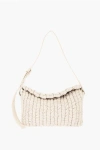 Nanushka Braided Effect Faux Leather Baguette Bag