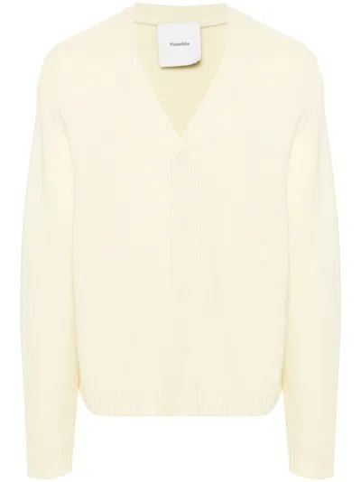 Nanushka Braye Cardigan In Yellow