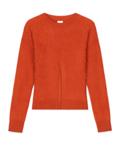 Nanushka Brushed Cashmere Sweater In Red