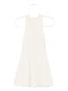 Nanushka Button-front Ribbed Mini Dress In Neutral