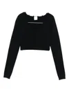 Nanushka Button-front Ruffled Cardigan In Black