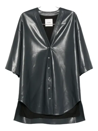 Nanushka Button-front Shirt Mini Dress